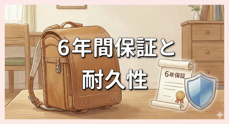 6年間保証と耐久性