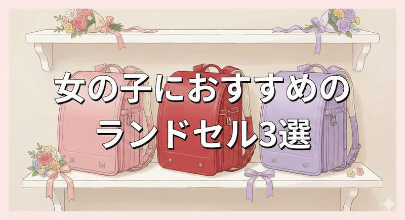 女の子におすすめのランドセル3選