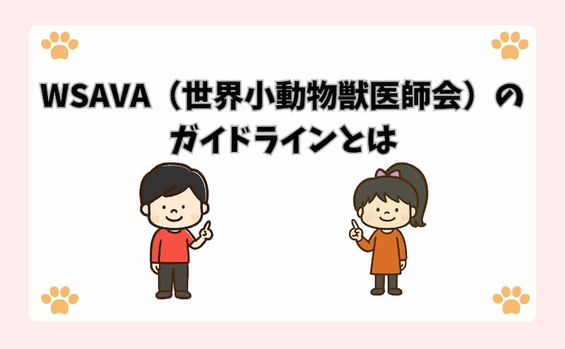 WSAVA（世界小動物獣医師会）のガイドラインとは