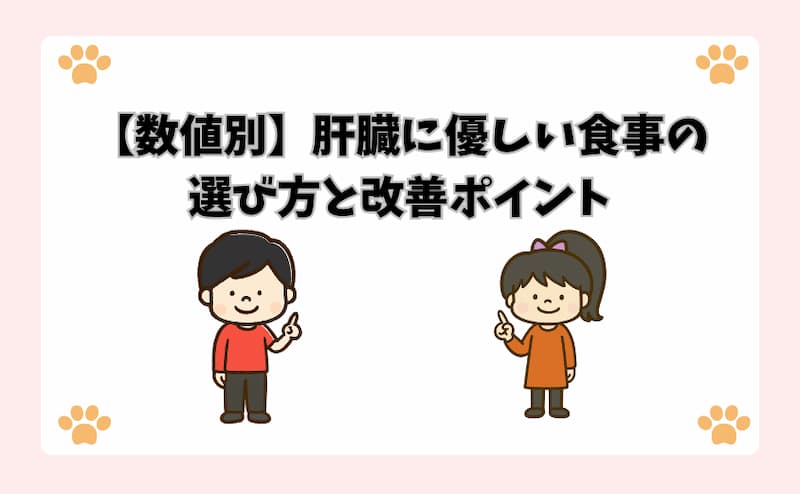 【数値別】肝臓に優しい食事の選び方と改善ポイント