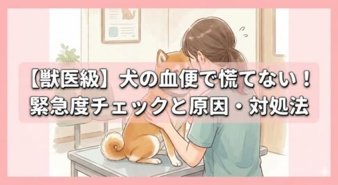 【獣医級】犬の血便で慌てない！緊急度チェックと原因・対処法