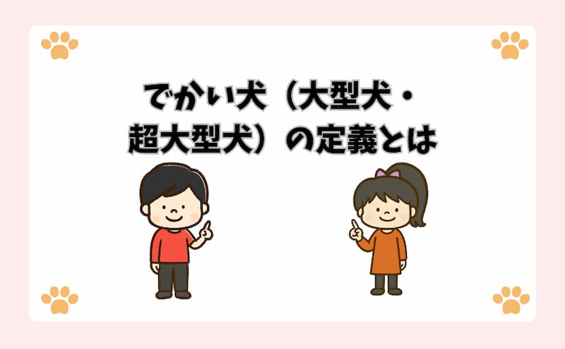 でかい犬（大型犬・超大型犬）の定義とは