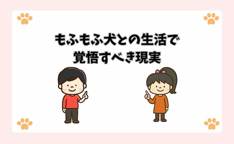 もふもふ犬との生活で覚悟すべき現実