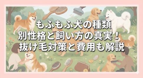 もふもふ犬の種類別性格と飼い方の真実！抜け毛対策と費用も解説