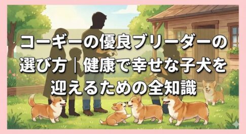 コーギーの優良ブリーダーの選び方｜健康で幸せな子犬を迎えるための全知識