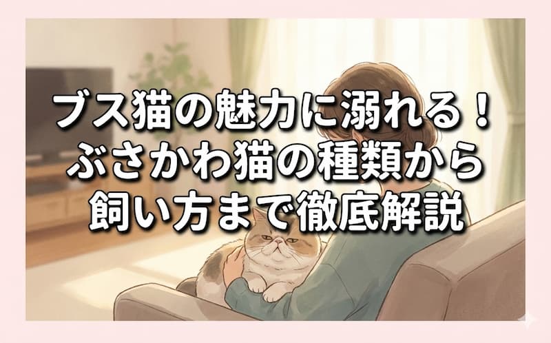 ブス猫の魅力に溺れる！ぶさかわ猫の種類から飼い方まで徹底解説
