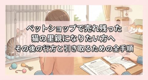 ペットショップで売れ残った猫の里親になりたい方へ｜その後の行方と引き取るための全手順