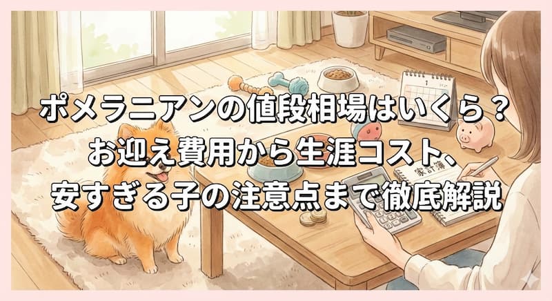 ポメラニアンの値段相場はいくら？お迎え費用から生涯コスト、安すぎる子の注意点まで徹底解説