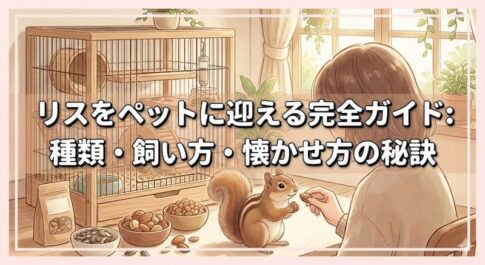 リスをペットに迎える完全ガイド：種類・飼い方・懐かせ方の秘訣