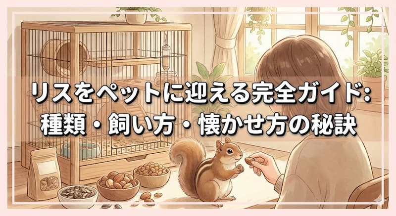 リスをペットに迎える完全ガイド：種類・飼い方・懐かせ方の秘訣