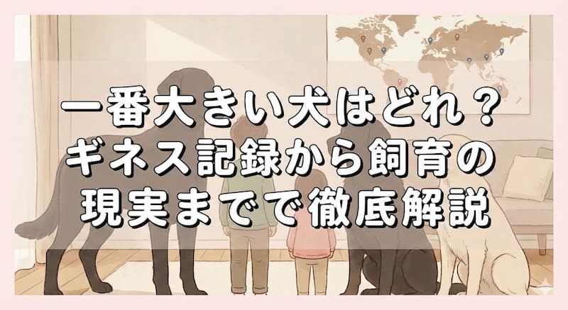 一番大きい犬はどれ？ギネス記録から飼育の現実まで徹底解説