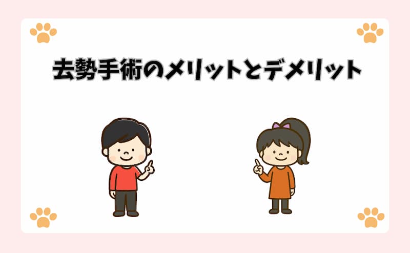 去勢手術のメリットとデメリット