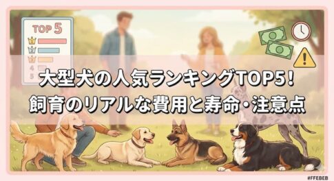 大型犬の人気ランキングTOP5！飼育のリアルな費用と寿命・注意点