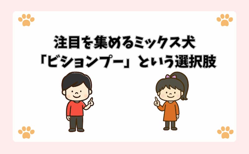 注目を集めるミックス犬「ビションプー」という選択肢