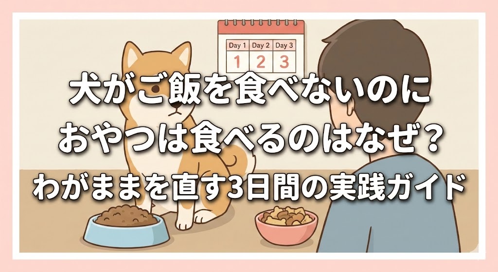 犬がご飯を食べないのにおやつは食べるのはなぜ？わがままを直す3日間の実践ガイド