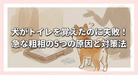 犬がトイレを覚えたのに失敗！急な粗相の5つの原因と対策法