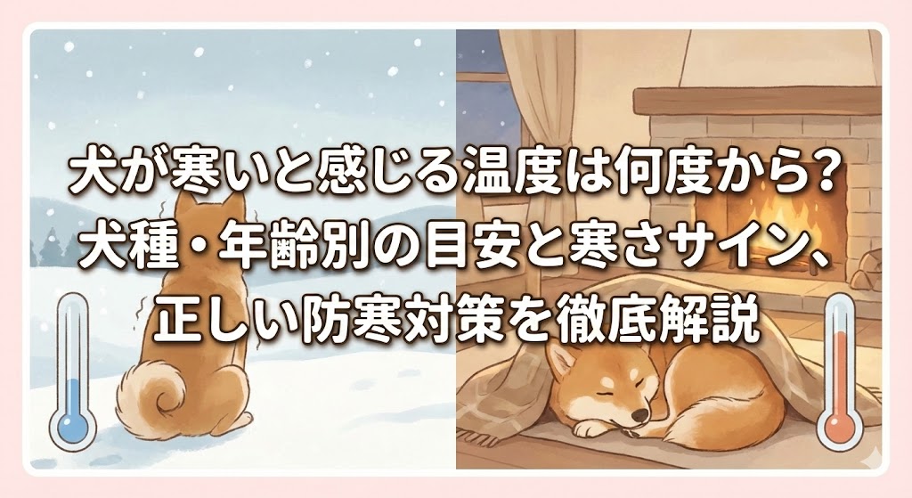 犬が寒いと感じる温度は何度から？犬種・年齢別の目安と寒さサイン、正しい防寒対策を徹底解説