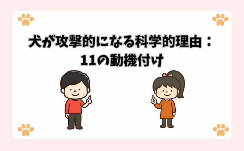 犬が攻撃的になる科学的理由：11の動機付け