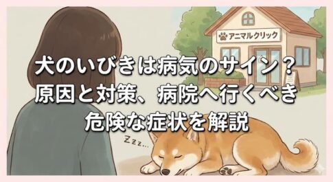 犬のいびきは病気のサイン？原因と対策、病院へ行くべき危険な症状を解説