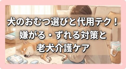 犬のおむつ選びと代用テク！嫌がる・ずれる対策と老犬介護ケア