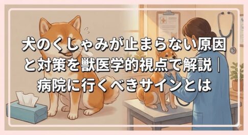 犬のくしゃみが止まらない原因と対策を獣医学的視点で解説｜病院に行くべきサインとは