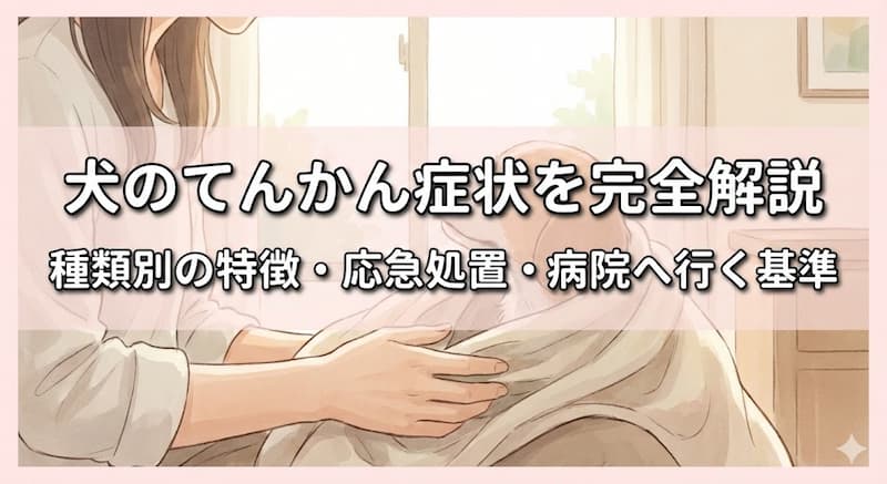 犬のてんかん症状を完全解説｜種類別の特徴・応急処置・病院へ行く基準