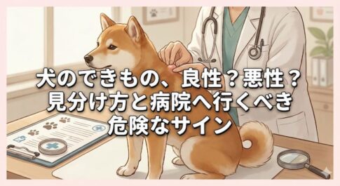 犬のできもの、良性？悪性？見分け方と病院へ行くべき危険なサイン