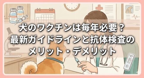 犬のワクチンは毎年必要？最新ガイドラインと抗体検査のメリット・デメリット