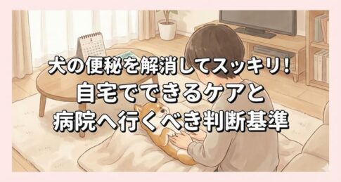 犬の便秘を解消してスッキリ！自宅でできるケアと病院へ行くべき判断基準