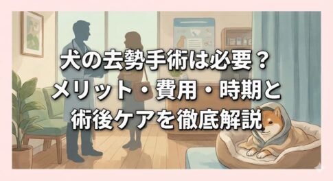 犬の去勢手術は必要？メリット・費用・時期と術後ケアを徹底解説