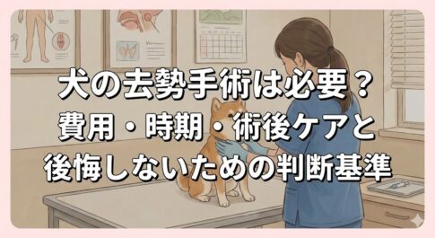 犬の去勢手術は必要？費用・時期・術後ケアと後悔しないための判断基準
