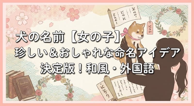 犬の名前【女の子】珍しい＆おしゃれな命名アイデア決定版！和風・外国語