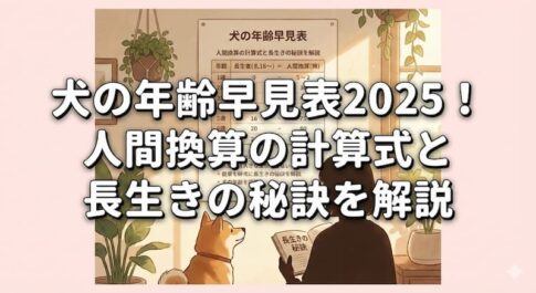 犬の年齢早見表2025！人間換算の計算式と長生きの秘訣を解説