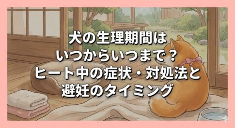 犬の生理期間はいつからいつまで？ヒート中の症状・対処法と避妊のタイミング