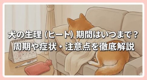 犬の生理（ヒート）期間はいつまで？周期や症状・注意点を徹底解説 (