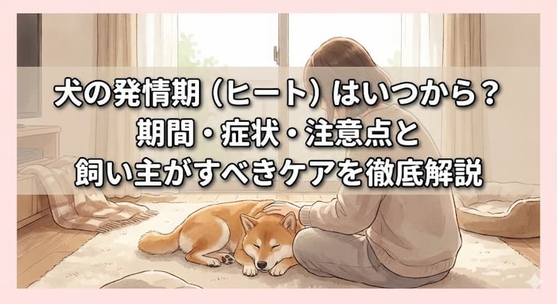 犬の発情期（ヒート）はいつから？期間・症状・注意点と飼い主がすべきケアを徹底解説