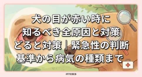 犬の目が赤い時に知るべき全原因と対策｜緊急性の判断基準から病気の種類まで