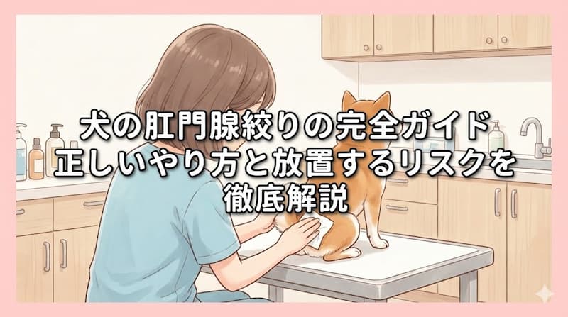 犬の肛門腺絞りの完全ガイド｜正しいやり方と放置するリスクを徹底解説