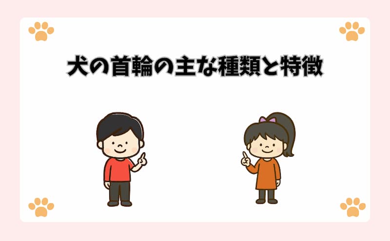 犬の首輪の主な種類と特徴