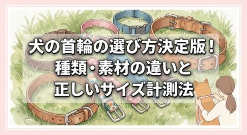 犬の首輪の選び方決定版！種類・素材の違いと正しいサイズ計測法
