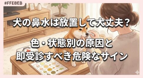 犬の鼻水は放置して大丈夫？色・状態別の原因と即受診すべき危険なサイン