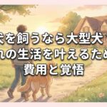犬を飼うなら大型犬？憧れの生活を叶えるための費用と覚悟