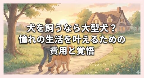 犬を飼うなら大型犬？憧れの生活を叶えるための費用と覚悟