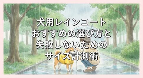 犬用レインコートおすすめの選び方と失敗しないためのサイズ計測術