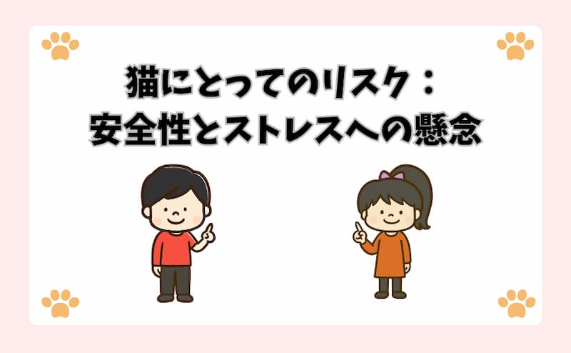 猫にとってのリスク：安全性とストレスへの懸念