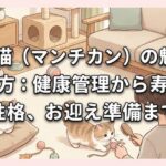 短足猫（マンチカン）の魅力と飼い方：健康管理から寿命、性格、お迎え準備まで