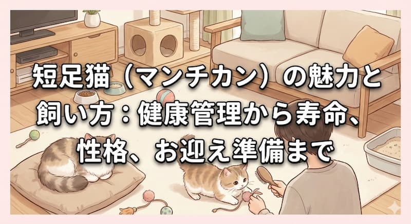 短足猫（マンチカン）の魅力と飼い方：健康管理から寿命、性格、お迎え準備まで