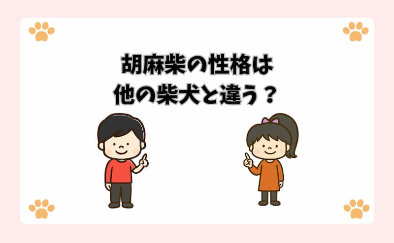 胡麻柴の性格は他の柴犬と違う？