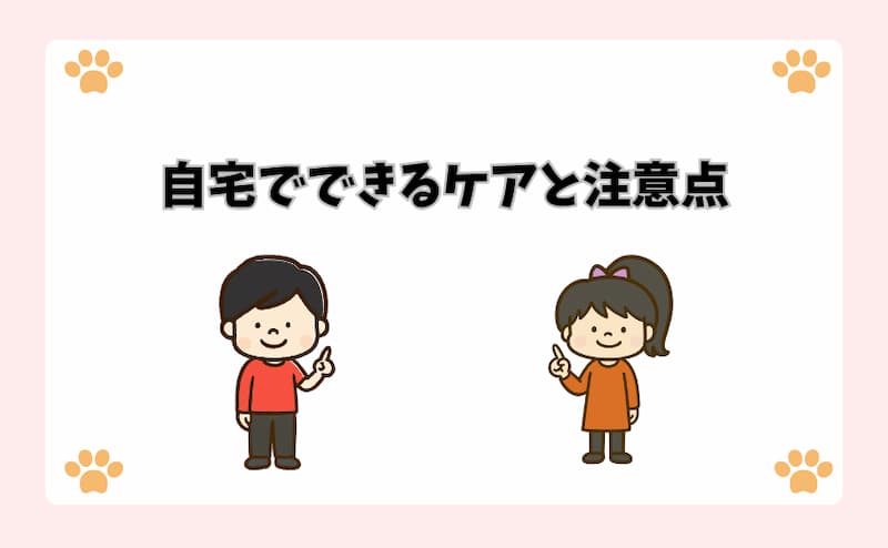自宅でできるケアと注意点