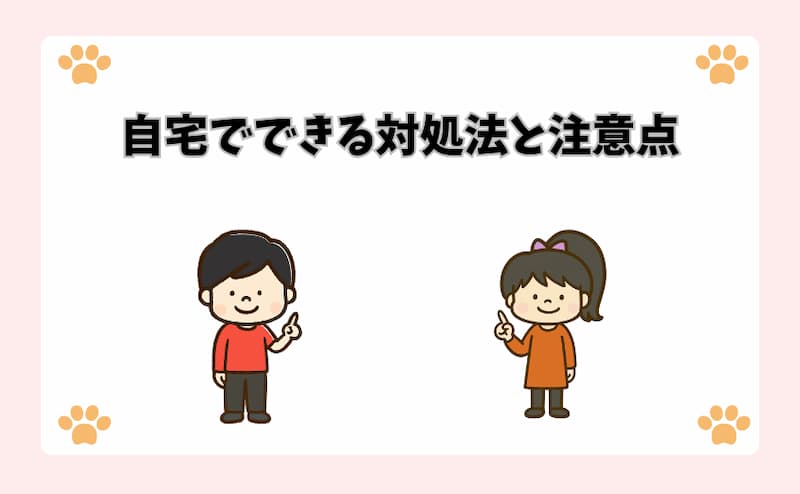 自宅でできる対処法と注意点